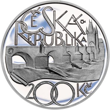 Náhled Reverzní strany - 2007 - Proof - 650. výročí  položení základního kamene Karlova mostu