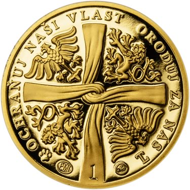 Náhled Reverzní strany - 2018 - Proof - Sv. Ludmila - 1 dukát Au