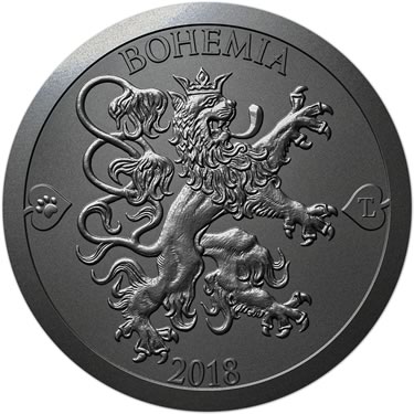 Náhled Reverzní strany - 2018 - patina - Česká heraldika. Lev. - 2 dukát Ag