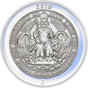 Náhled Reverzní strany - 2019 - Proof - Karel IV - 1 dukát Ag