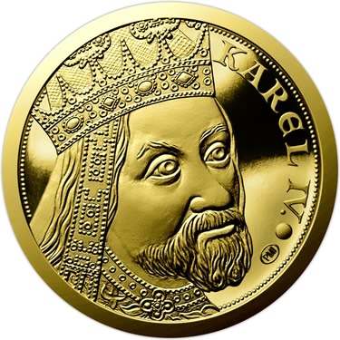 Náhled Averzní strany - 2019 - Proof - Karel IV - 2 dukát Au