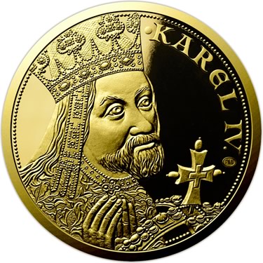 Náhled Averzní strany - 2019 - Proof - Karel IV - 5 dukát Au