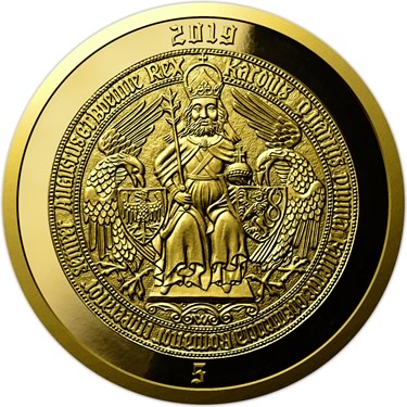 Náhled Reverzní strany - 2019 - Proof - Karel IV - 5 dukát Au