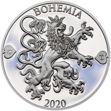 Náhled Averzní strany - 2020 - Proof - Česká heraldika. Lev. - 2 dukát Ag