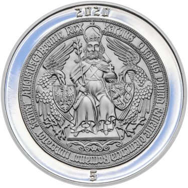 Náhled Reverzní strany - 2020 - Proof - Karel IV - 5 dukát Ag