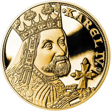 Náhled Averzní strany - 2023 - Proof - Karel IV - 5 dukát Au