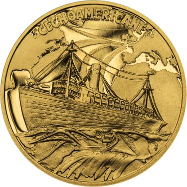 Náhled Averzní strany - Čechoameričané - zlato 1/2 Oz Proof