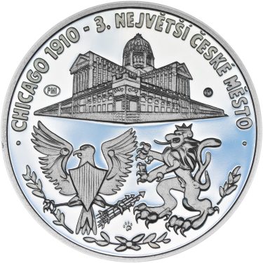 Náhled Reverzní strany - Čechoameričané - stříbro 1 Oz Proof