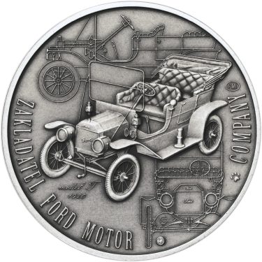 Náhled Reverzní strany - Henry Ford - 150. výročí narození Ag patina