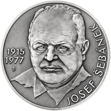 Náhled Averzní strany - Josef Šebánek - 100. výročí narození stříbro patina