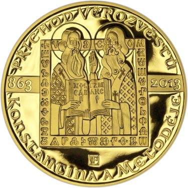 Náhled Averzní strany - 2013 - Proof - Příchod věrozvěstů Konstantina a Metoděje