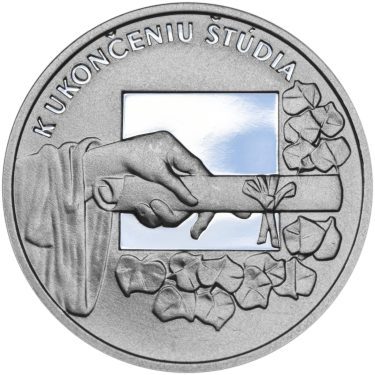 Náhled Averzní strany - K ukončeniu štúdia 50 mm stříbro Proof