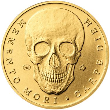 Náhled Averzní strany - Kostnice Sedlec - Memento Mori - zlato 1 Oz b.k.