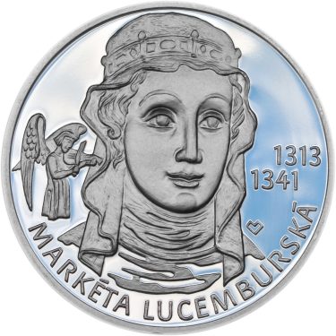 Náhled Averzní strany - Markéta Lucemburská - 700. výročí narození Ag proof