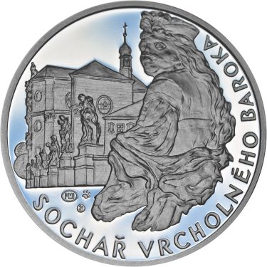 Náhled Reverzní strany - Matyáš Bernard Braun - 275. výročí úmrtí Ag proof