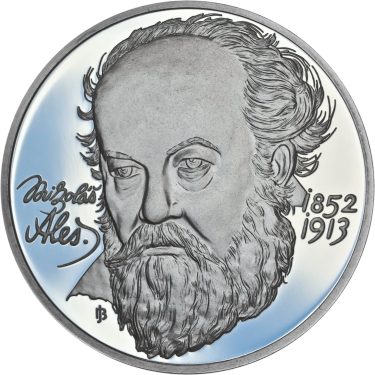 Náhled Averzní strany - M. Aleš - 160. výročí narození Ag proof