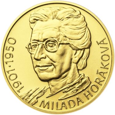 Náhled Averzní strany - Milada Horáková - zlato 1/2 Oz b.k.