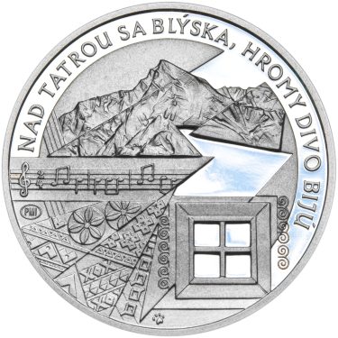 Náhled Reverzní strany - Nad Tatrou sa blýska - 1 Oz stříbro Proof