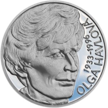 Náhled Averzní strany - Olga Havlová - 80. výročí narození Ag proof