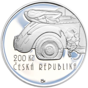 Náhled Reverzní strany - 2017 Proof - 200 Kč Operace Anthropoid