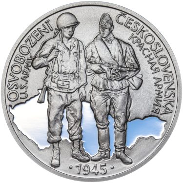 Náhled Averzní strany - Osvobození Československa 8.5.1945 - 1 Oz stříbro Proof