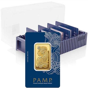 Náhled - Pamp 1 Oz - Investiční zlatý slitek - Set 10ks slitků