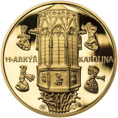 Náhled Reverzní strany - Petr Parléř - 1/2 oz zlato Proof