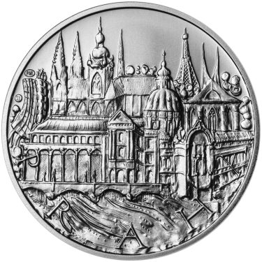 Náhled Averzní strany - Praha - stříbro 1 Oz b.k.