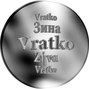 Náhled Averzní strany - Slovenská jména - Vratko - stříbrná medaile